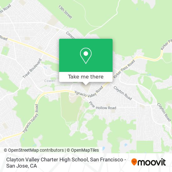 Mapa de Clayton Valley Charter High School