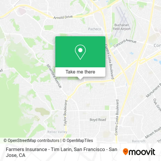 Farmers Insurance - Tim Larin map
