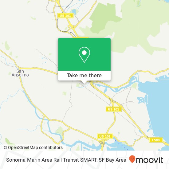 Sonoma-Marin Area Rail Transit SMART map