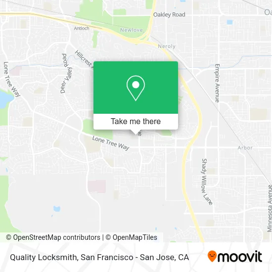 Quality Locksmith map