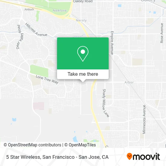 5 Star Wireless map