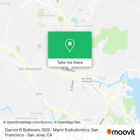 Darron R Rishwain, DDS - Marin Endodontics map