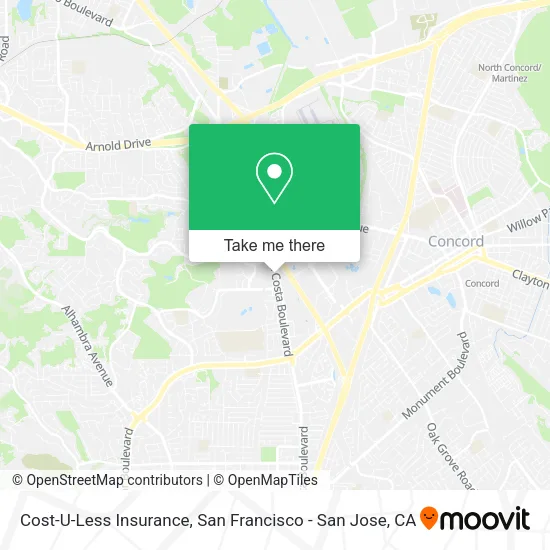 Mapa de Cost-U-Less Insurance