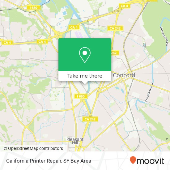 California Printer Repair map