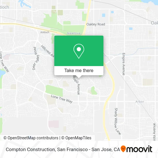 Compton Construction map