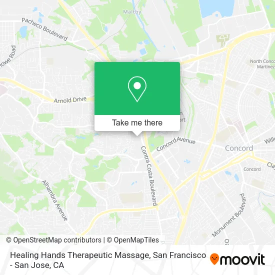 Mapa de Healing Hands Therapeutic Massage