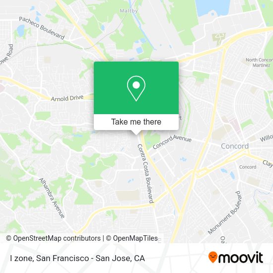 I zone map