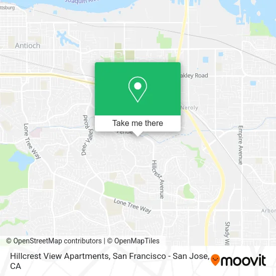 Hillcrest View Apartments map
