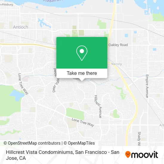 Hillcrest Vista Condominiums map