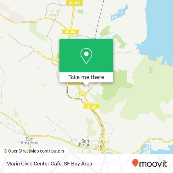 Marin Civic Center Cafe map