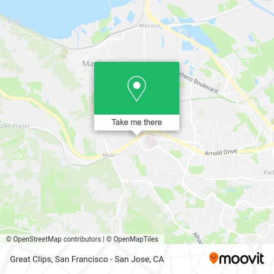 Great Clips map