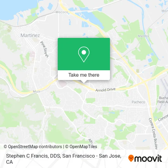 Mapa de Stephen C Francis, DDS