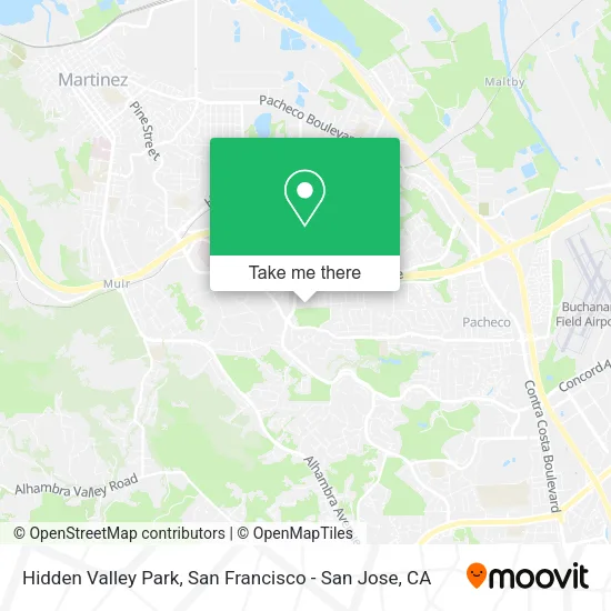 Mapa de Hidden Valley Park