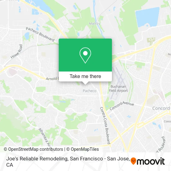 Mapa de Joe's Reliable Remodeling