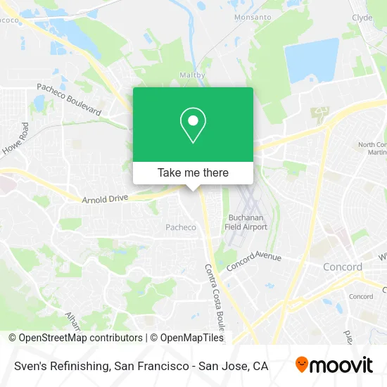 Mapa de Sven's Refinishing