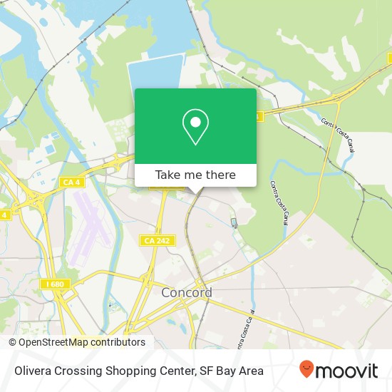 Olivera Crossing Shopping Center map