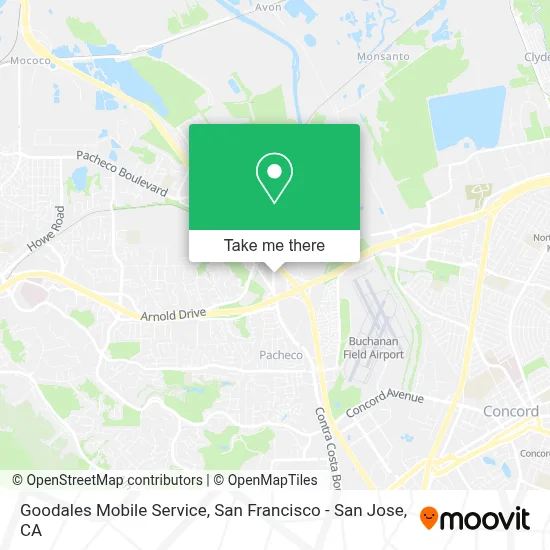 Goodales Mobile Service map