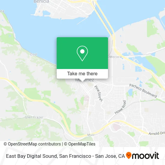 East Bay Digital Sound map