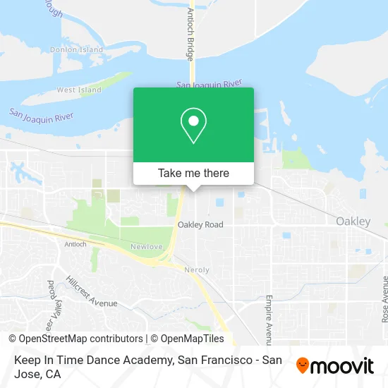 Keep In Time Dance Academy map