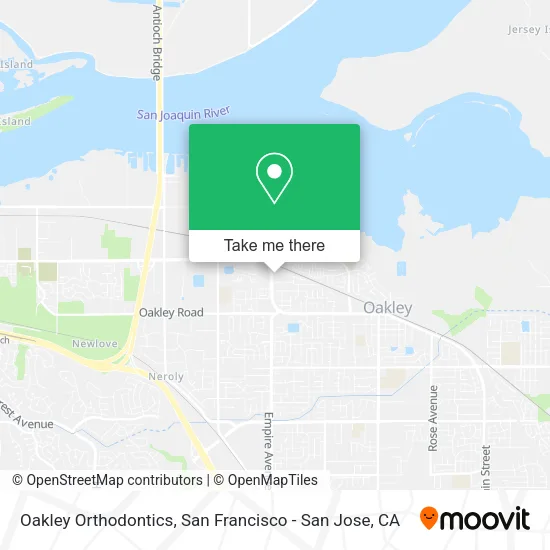 Mapa de Oakley Orthodontics