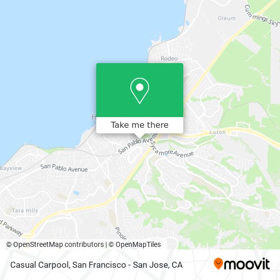 Casual Carpool map