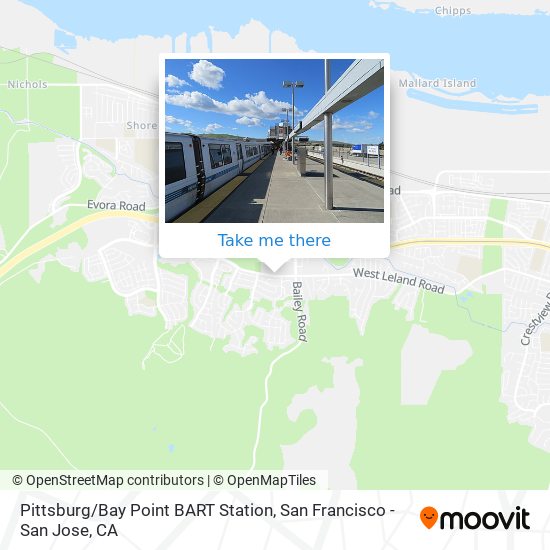 Mapa de Pittsburg / Bay Point BART Station