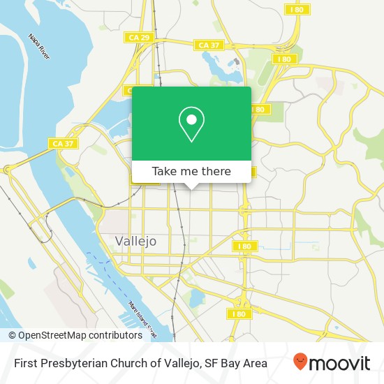 Mapa de First Presbyterian Church of Vallejo