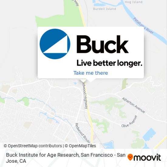 Buck Institute for Age Research map