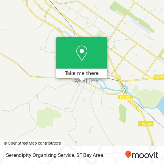 Mapa de Serendipity Organizing Service