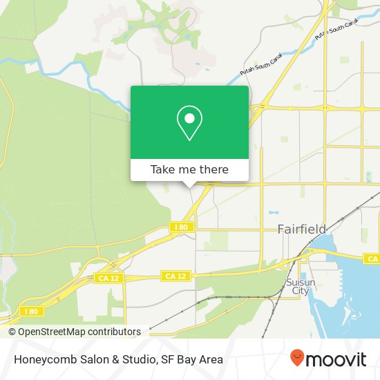 Mapa de Honeycomb Salon & Studio