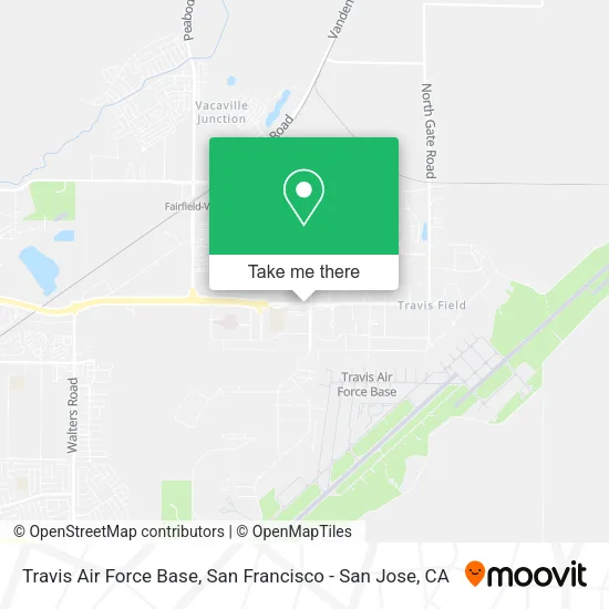 Travis Air Force Base map