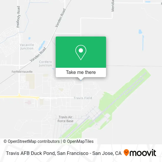 Travis AFB Duck Pond map