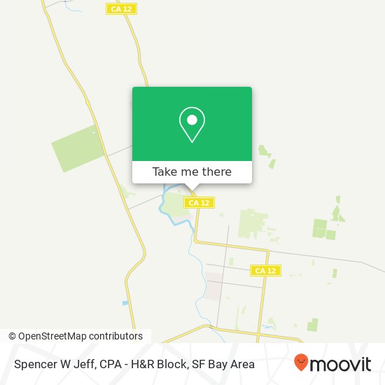 Mapa de Spencer W Jeff, CPA - H&R Block