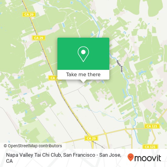 Napa Valley Tai Chi Club map