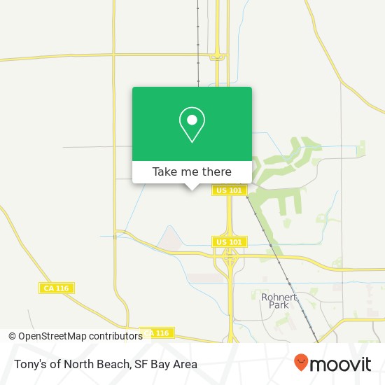 Mapa de Tony's of North Beach