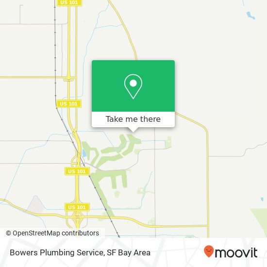 Mapa de Bowers Plumbing Service