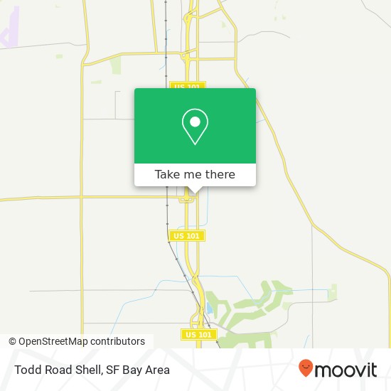 Todd Road Shell map