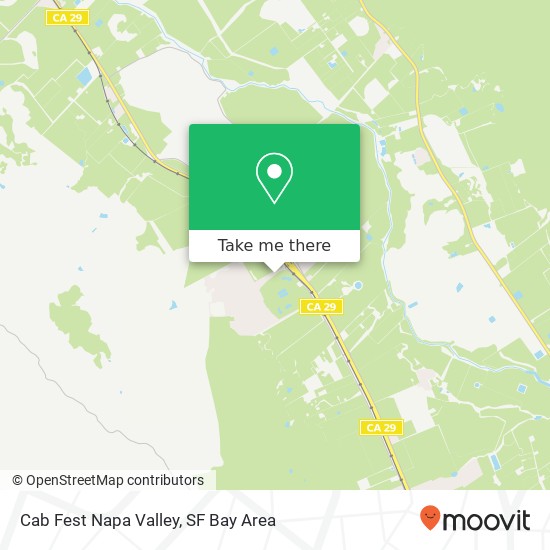 Mapa de Cab Fest Napa Valley