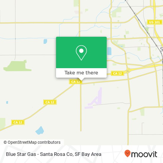 Blue Star Gas - Santa Rosa Co map