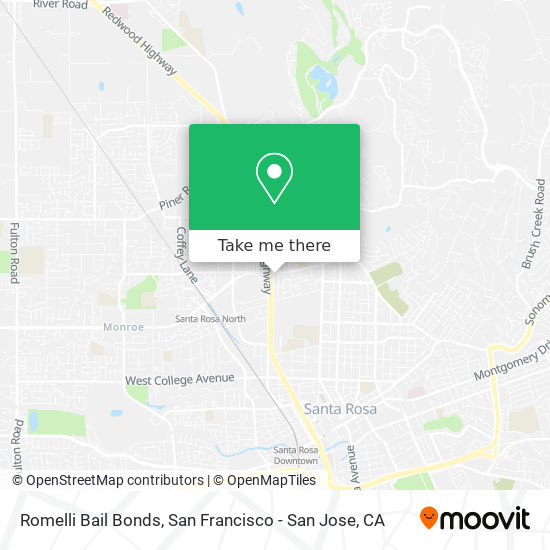 Romelli Bail Bonds map