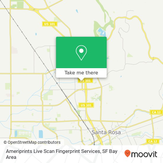 Ameriprints Live Scan Fingerprint Services map