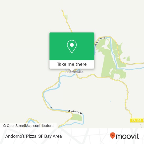 Andorno's Pizza map