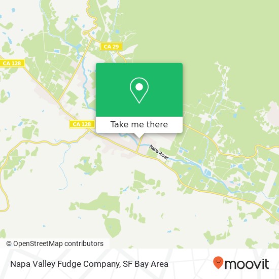 Mapa de Napa Valley Fudge Company
