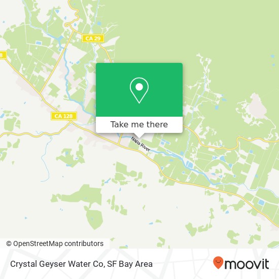 Mapa de Crystal Geyser Water Co