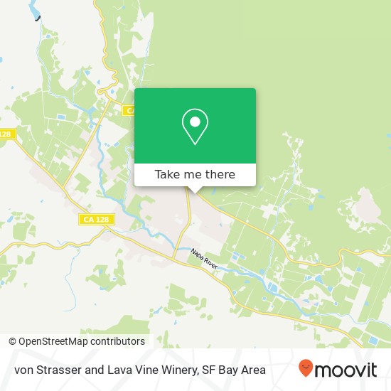 von Strasser and Lava Vine Winery map