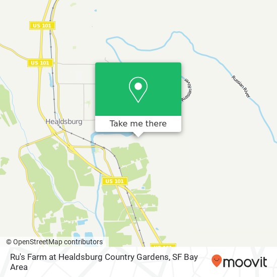 Mapa de Ru's Farm at Healdsburg Country Gardens
