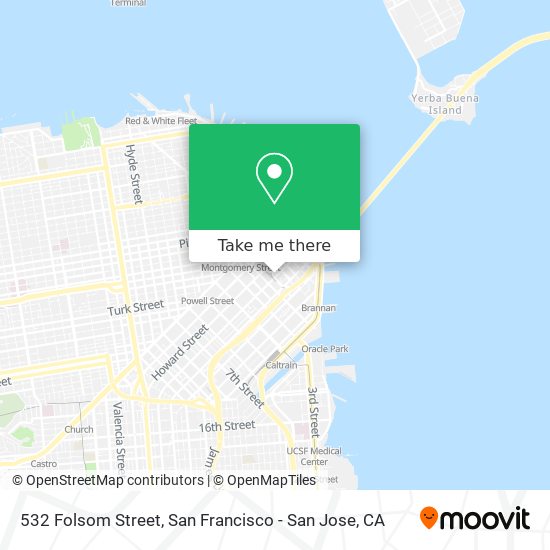 Mapa de 532 Folsom Street