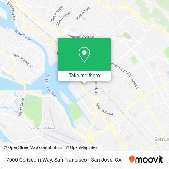 Mapa de 7000 Coliseum Way