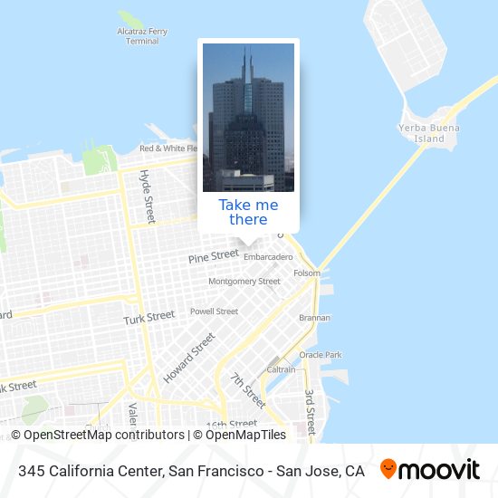 Mapa de 345 California Center