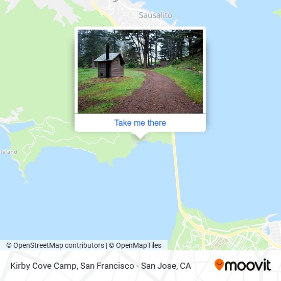 Kirby Cove Camp map